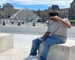 He is a travel enthusiast and shared some photographs of him at <a href=